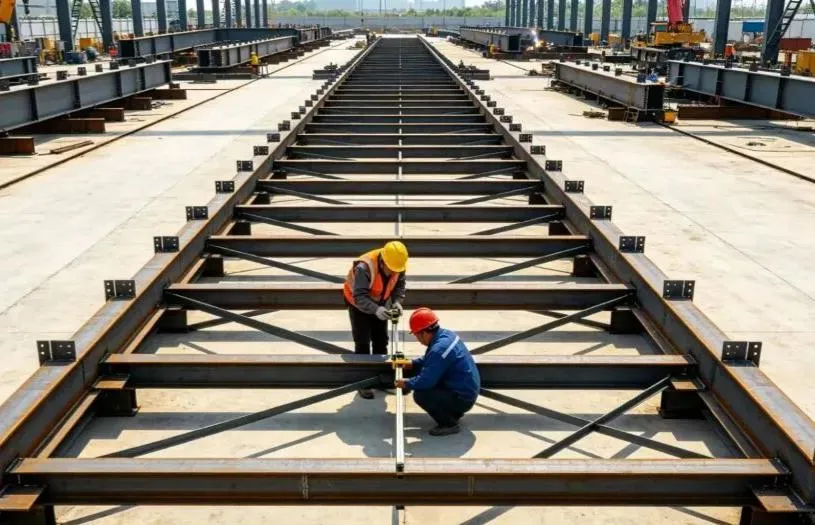 Lắp ráp kết cấu thép tại chỗ + Quy trình xây dựng cẩu tích hợp + Những cân nhắc chính