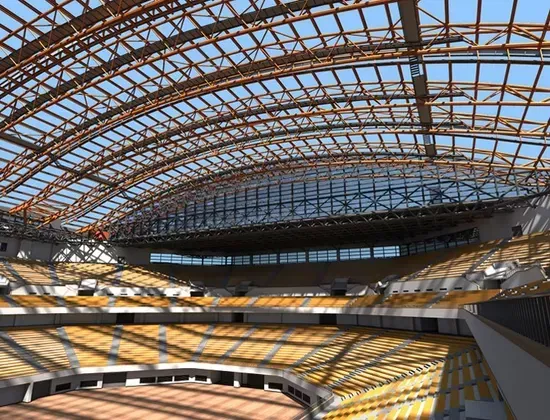 Sân vận động khung không gian thép Span lớn