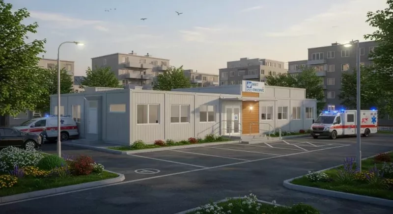 Đơn vị chăm sóc sức khỏe bằng thép đúc sẵn mô-đun