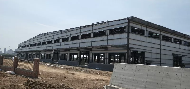 Xây dựng kho hậu cần khung thép mô-đun Prefab