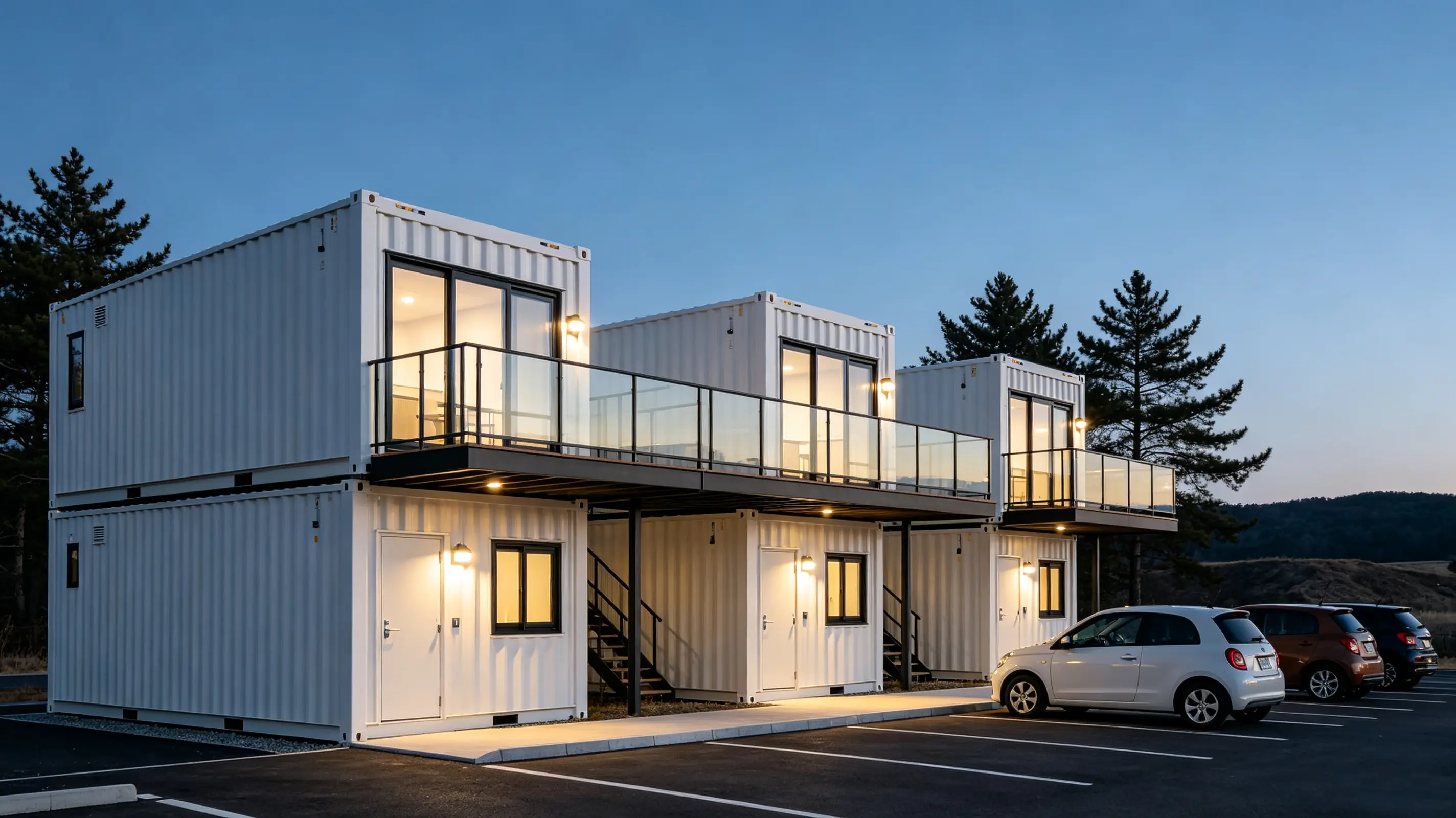 Thi công nhà nghỉ container tiền chế