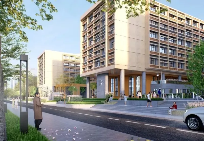 Tòa nhà trao đổi sinh viên quốc tế khung thép