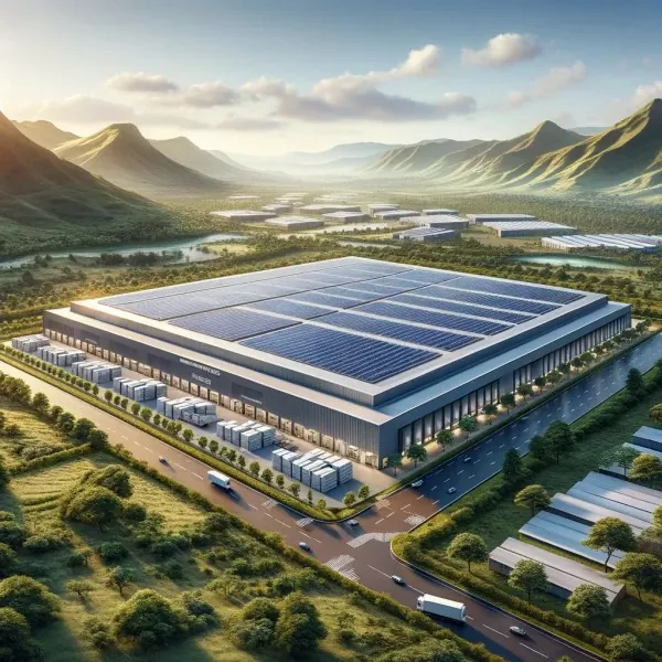 Kho tích hợp quang điện thép