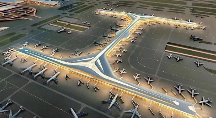 Phòng chờ vệ tinh sân bay kết cấu thép